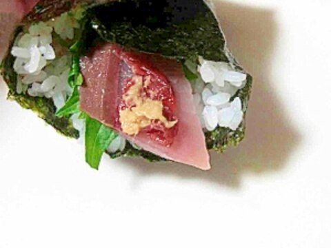 ブリを梅で！手巻き寿司